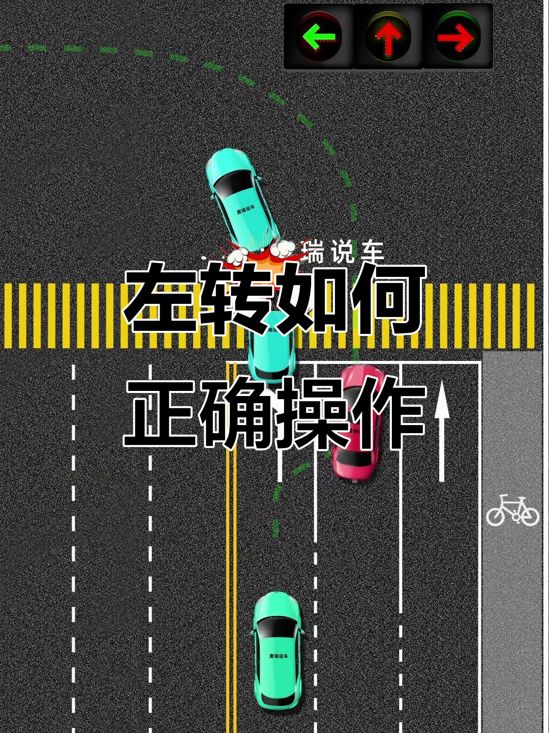 左转到底该怎么打方向盘?学会这些技巧,开车更轻松