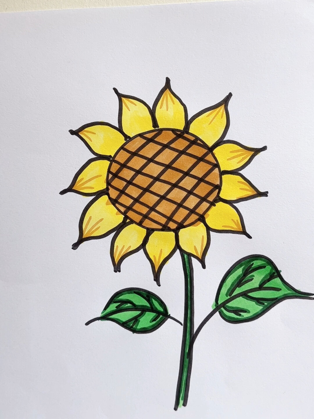 向日葵画法向日葵简笔画