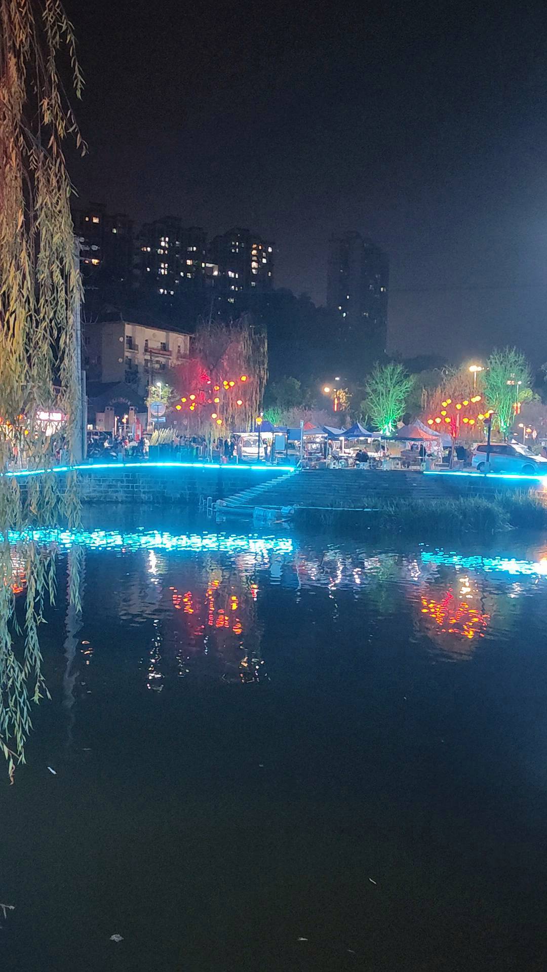 砀山东湖湾夜景图片