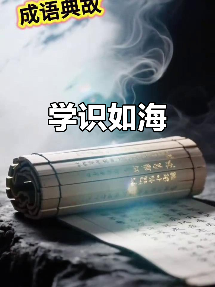 "学富五车"形容知识渊博,象征学者深厚的学术积累