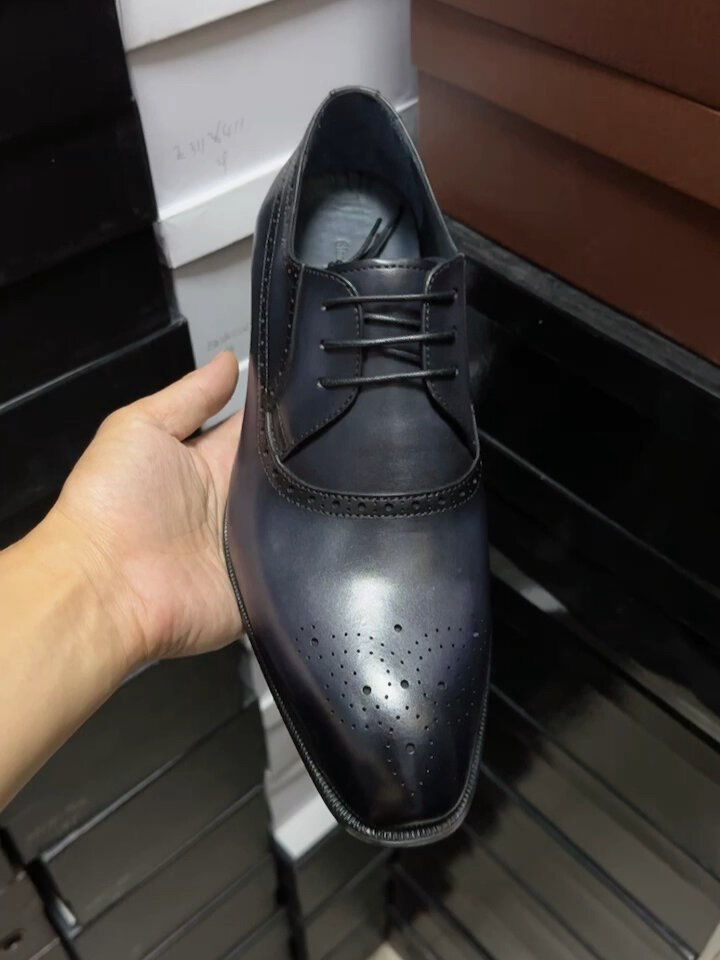 788 意大利费雷品牌进口牛皮手工擦色商务正