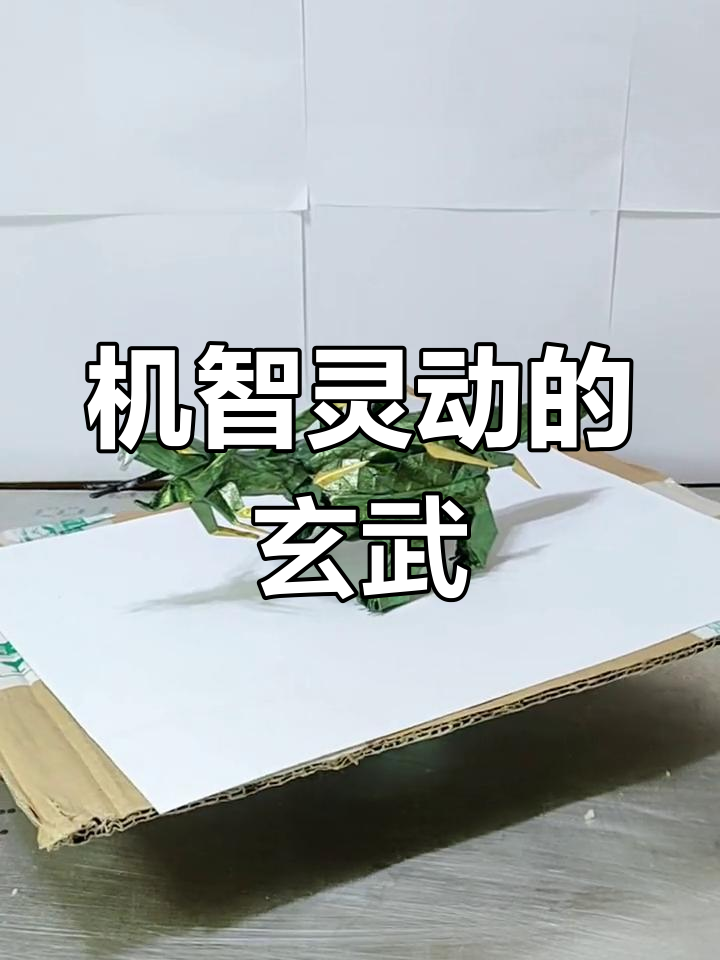玄武折纸艺术,象征智慧与财富