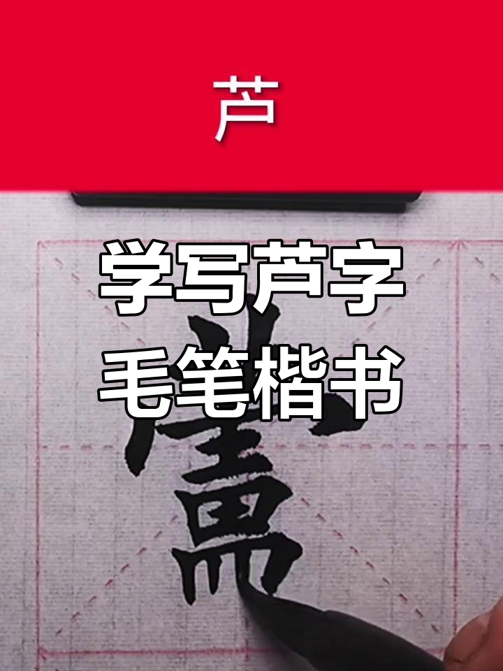 芦字毛笔楷书技巧解析,轻松掌握书法精髓