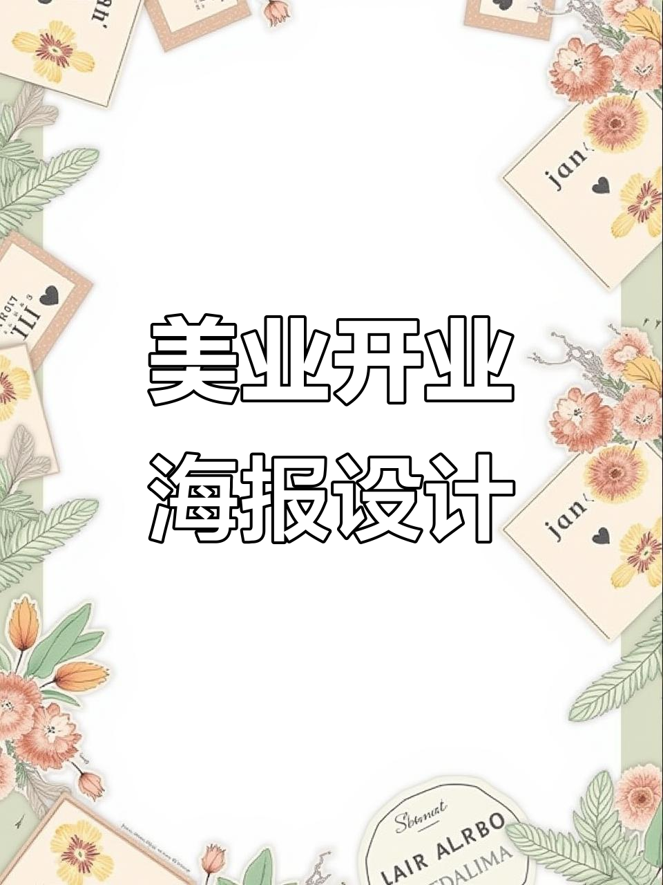 新店试营业,美业活动海报设计模板来袭