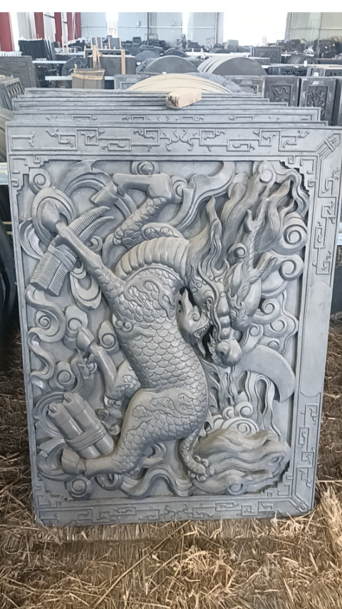 定制发泡陶瓷浮雕麒麟