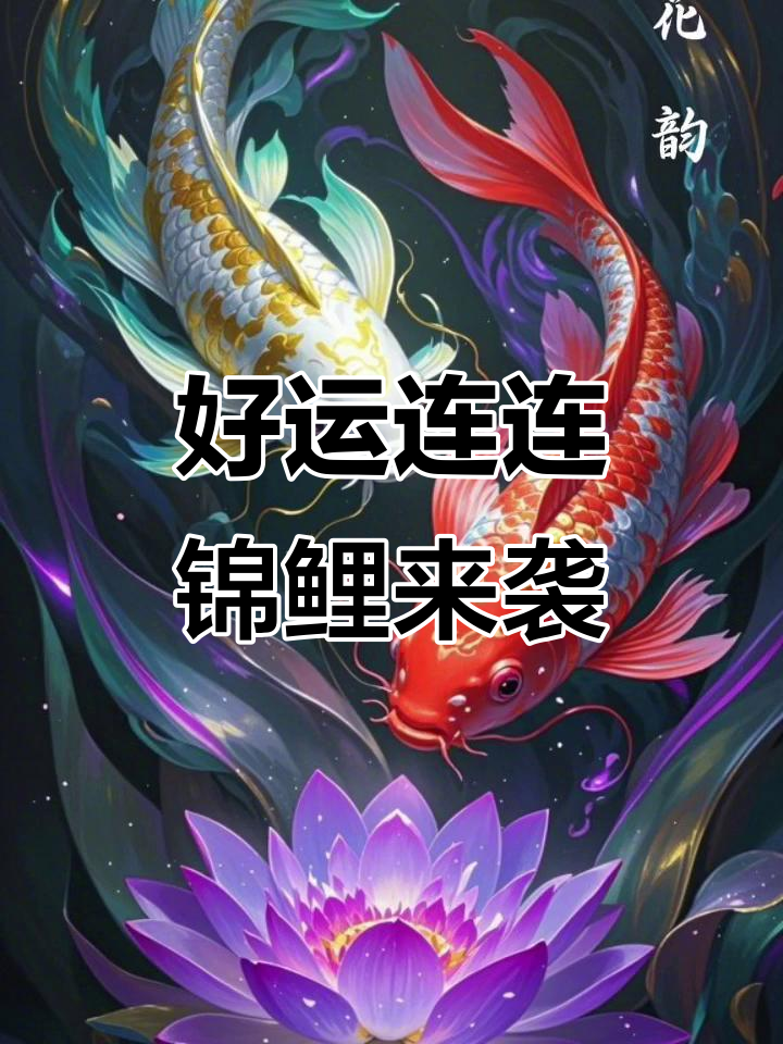 锦鲤附体,好运连连!艺术与能量的完美结合