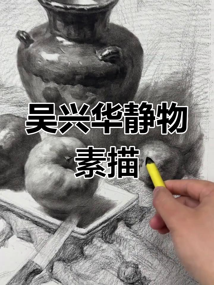 静物素描技巧解析,吴兴华老师教你如何捕捉细节