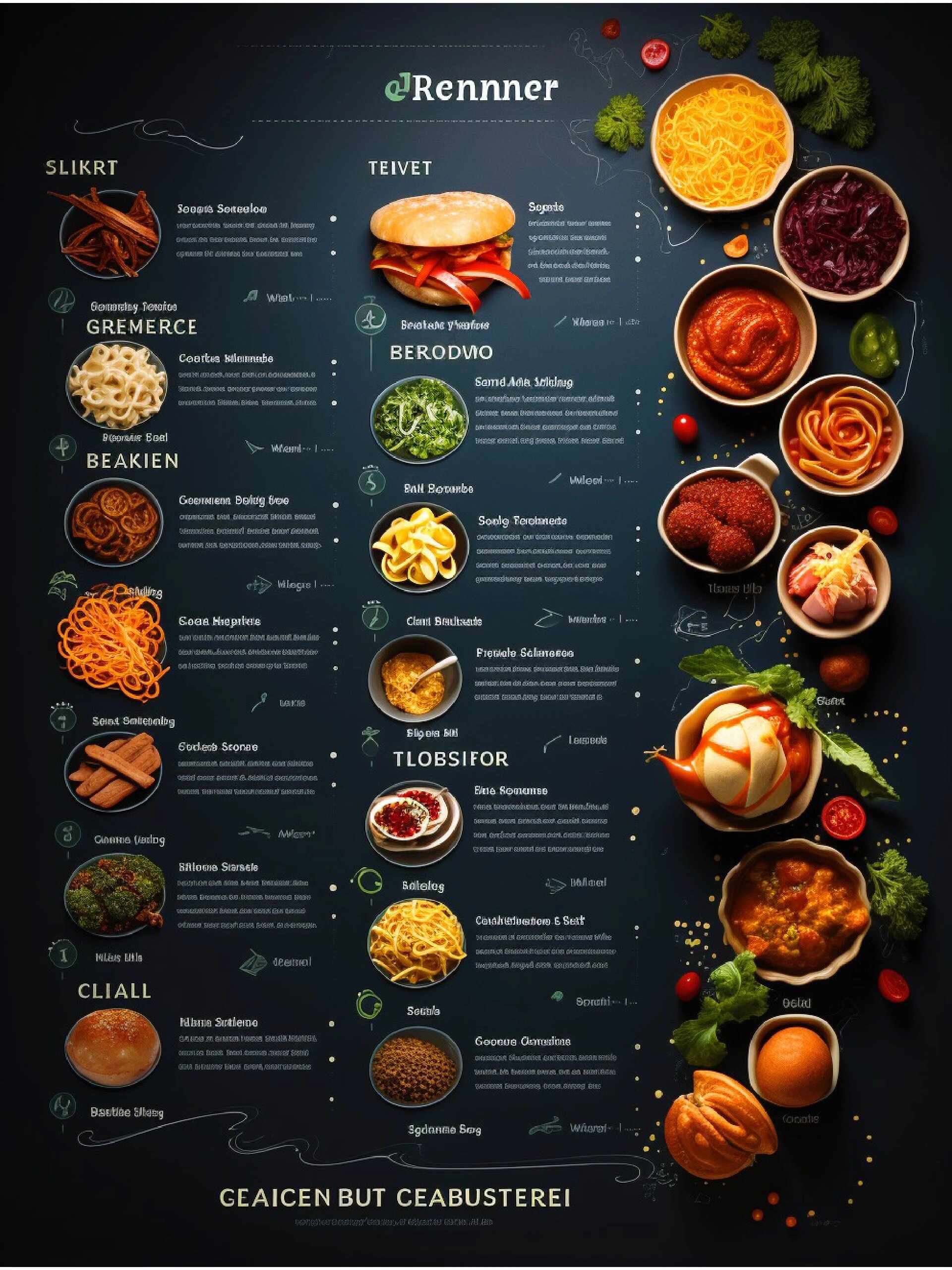 西餐厅菜单设计分析点菜单宣传单设计