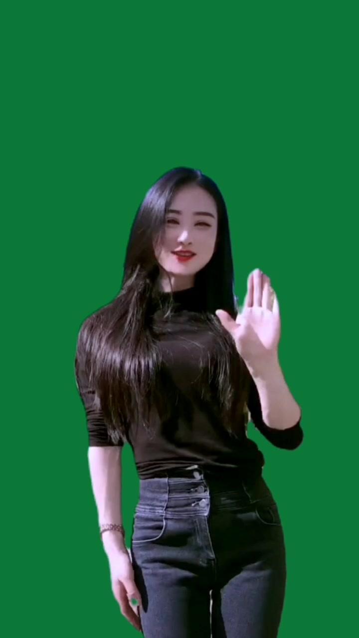 美女绿幕跳舞素材 抖音热门