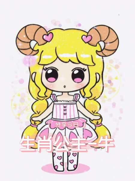 十二生肖变身卡通公主 生肖牛 公主画-度小视