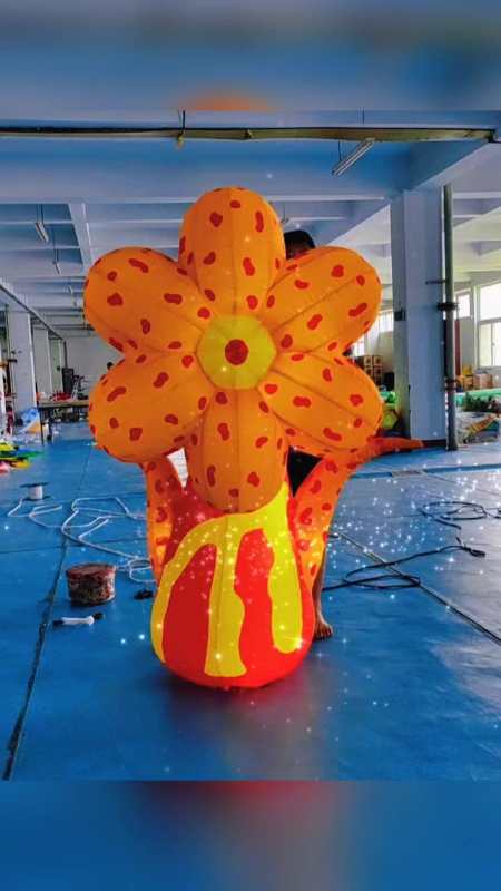 充气花朵气模 气模 商场美陈装饰 装饰摆件 定制气模-度小视