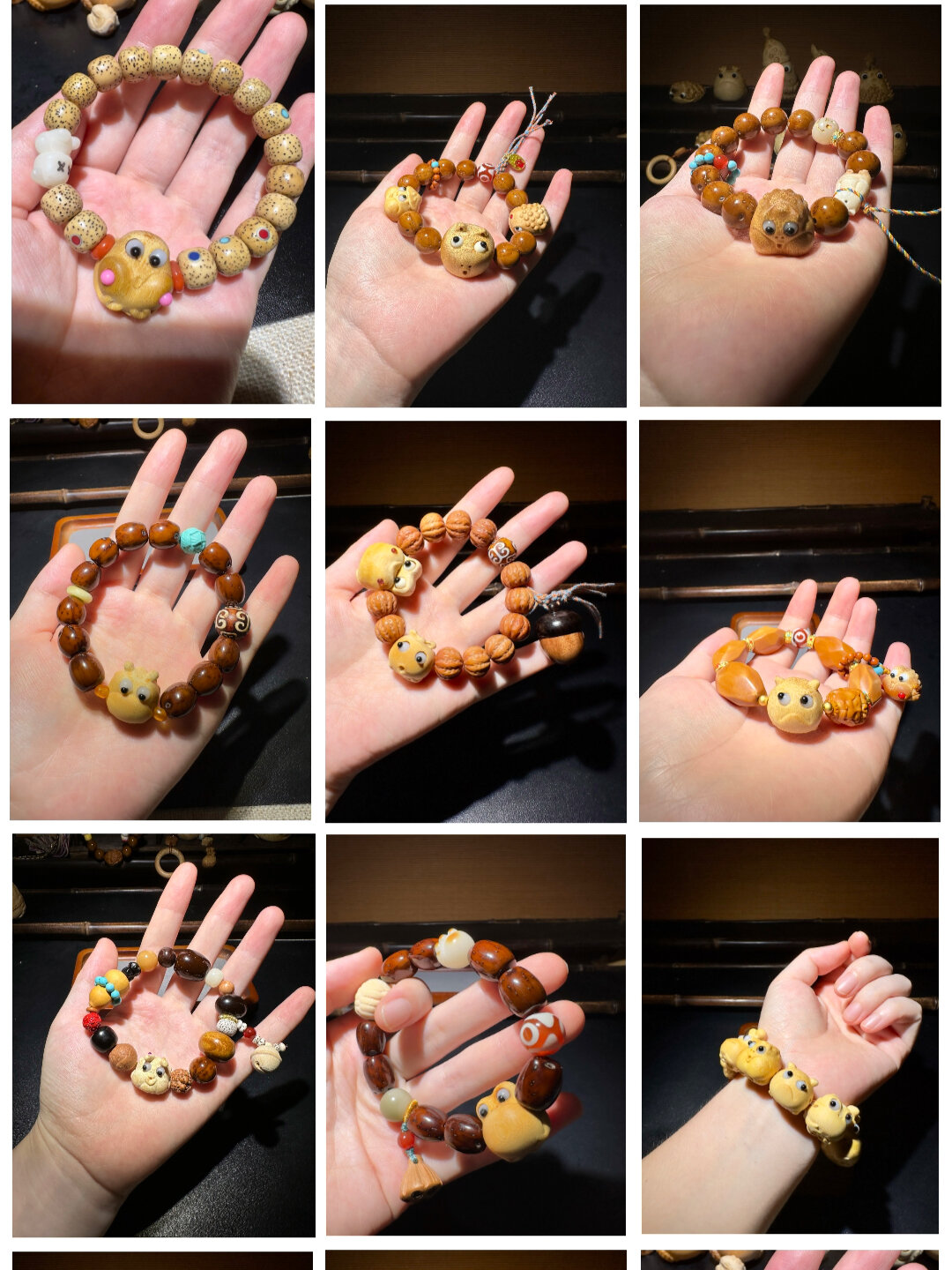 竹雕的小金蟾 配手串真的绝绝子～配串神器