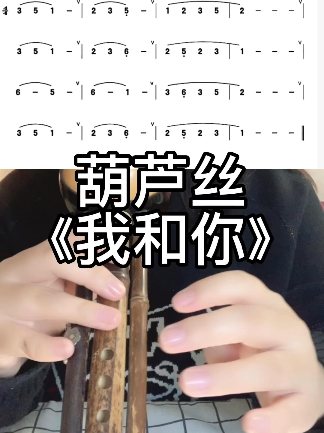 葫芦丝吹奏《我和你》