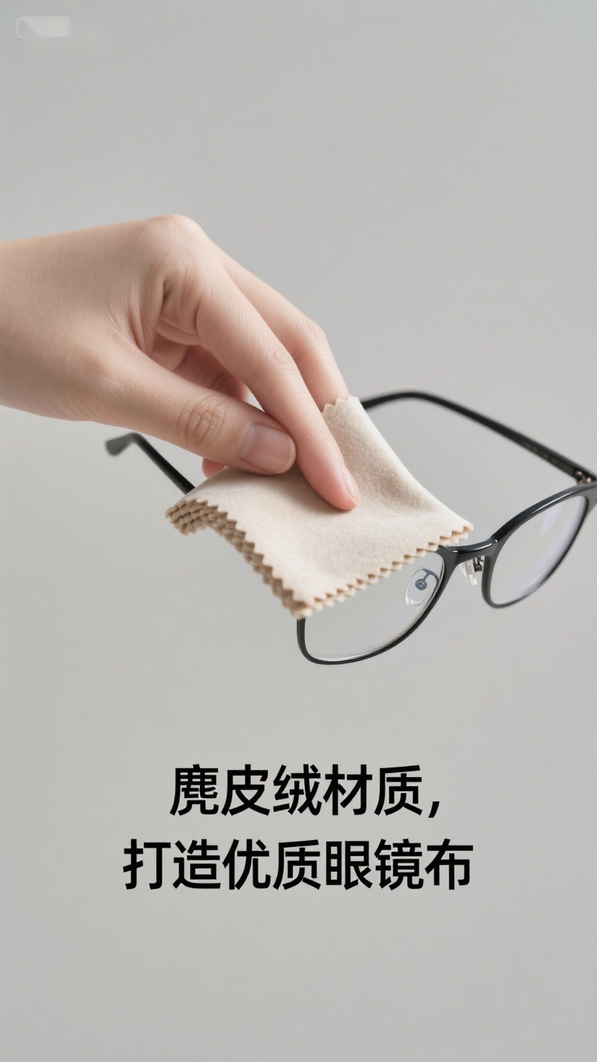 麂皮绒材质,打造优质眼镜布