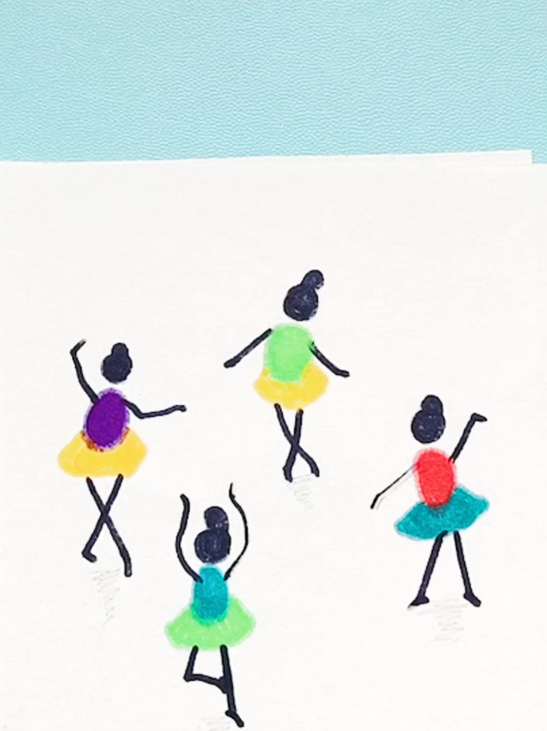 人跳舞的简笔画简单图片