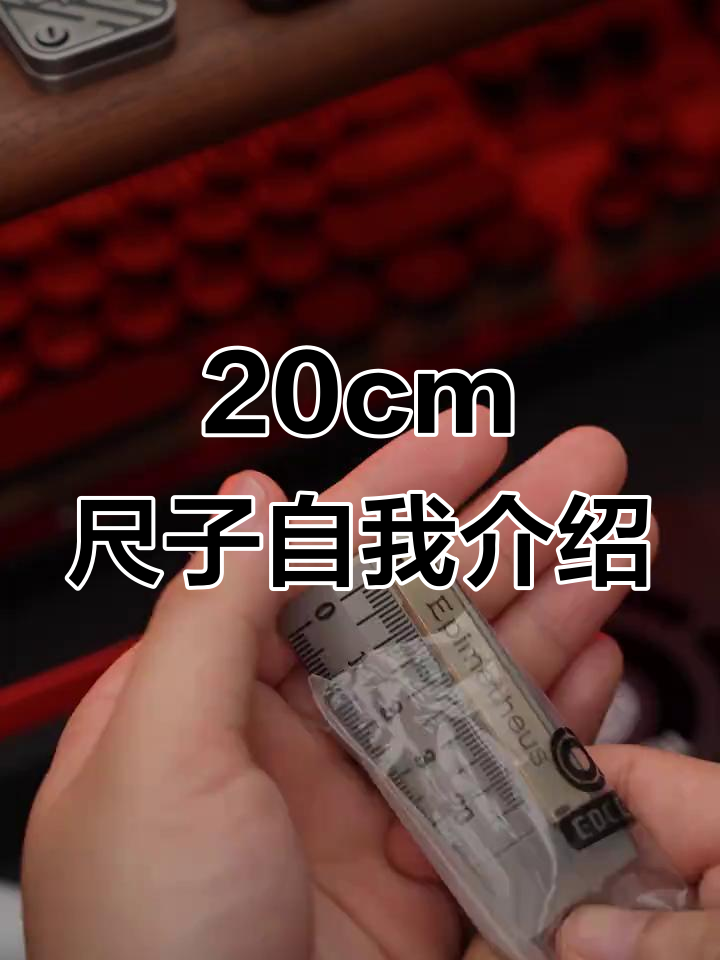 用20cm尺子自我介绍,男人的玩具也能这么有趣!