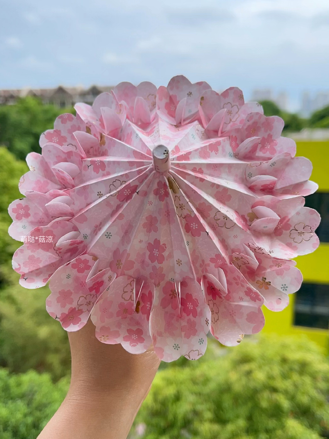 折纸樱花太阳伞