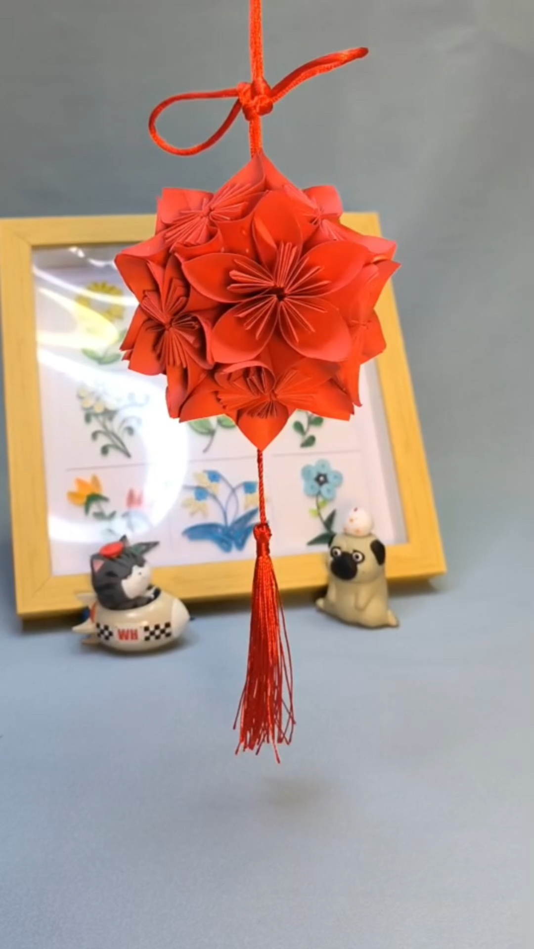 樱花绣球折纸教程