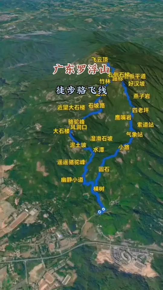 广东罗浮山,徒步骆飞线