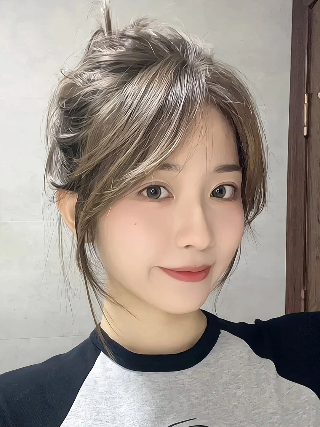 适合学生扎马尾的刘海