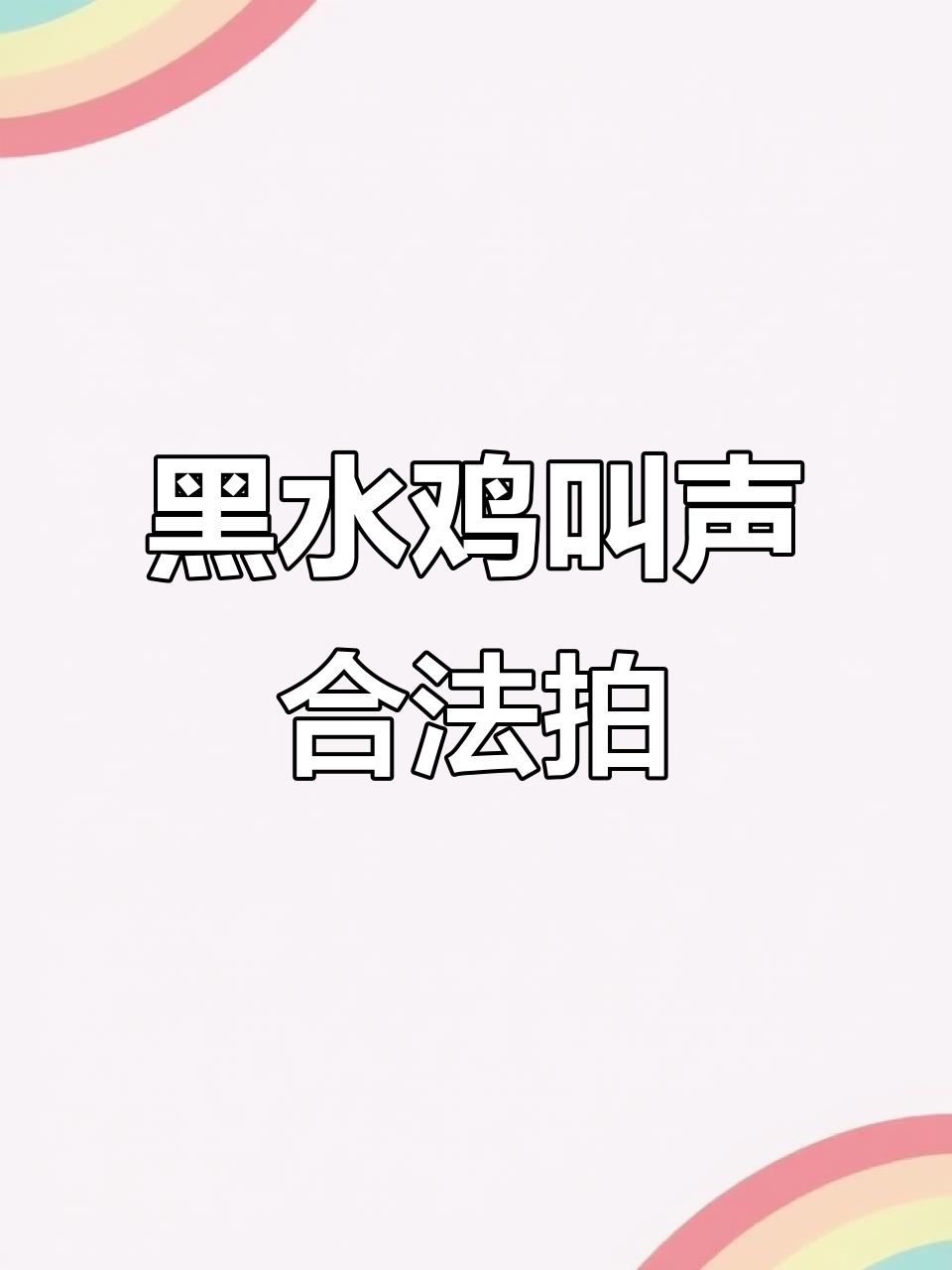 国外拍摄黑水鸡叫声,国内请勿模仿