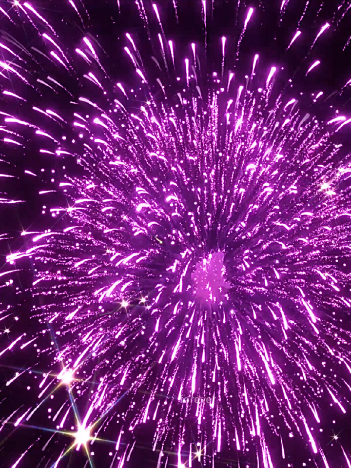 被人看美出天际的紫色烟花,真是一件超级幸福的事情