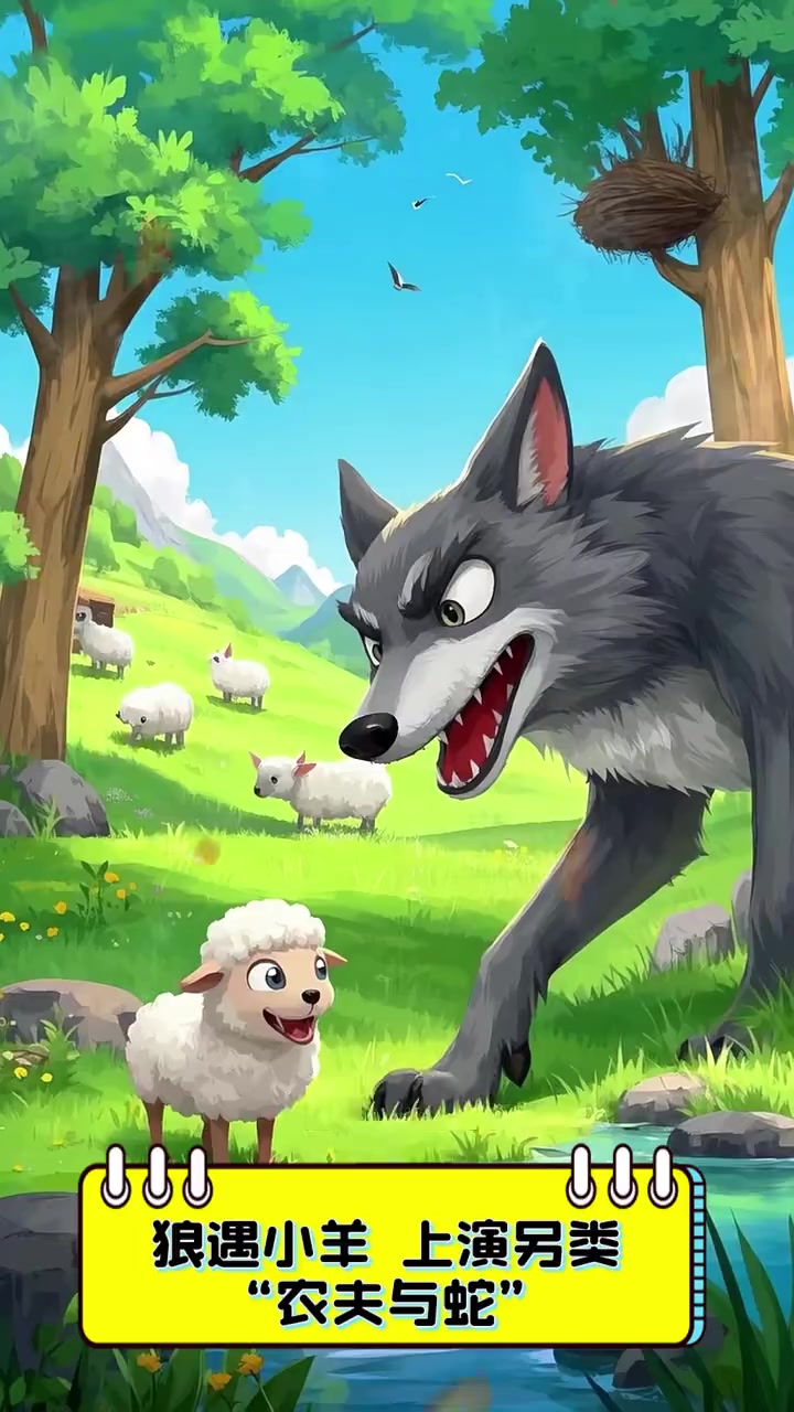 狼遇小羊,上演另类"农夫与蛇"