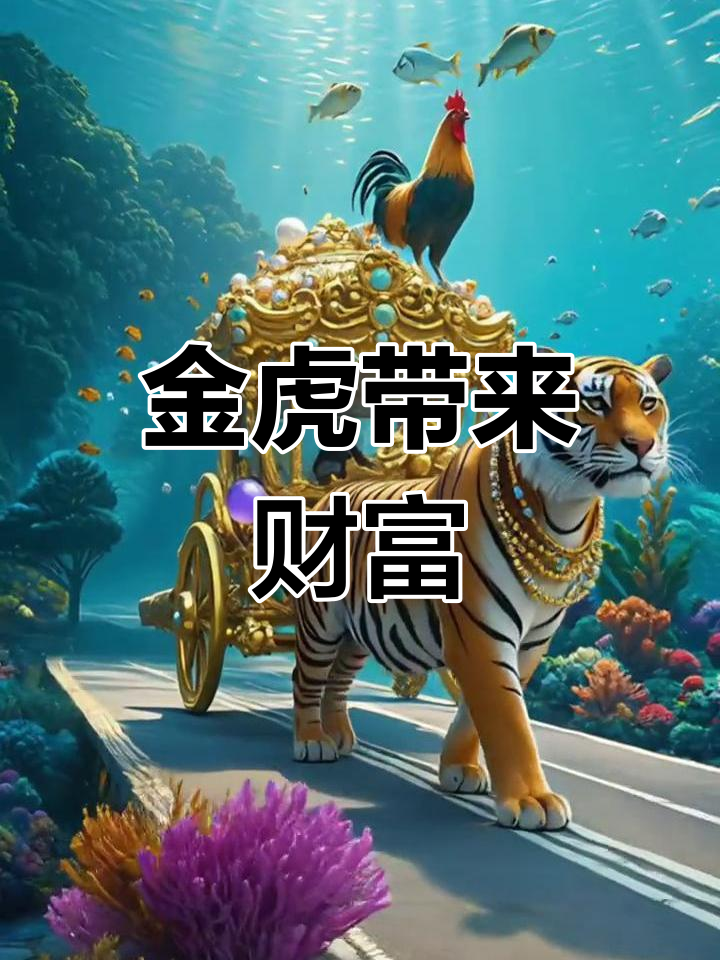 金虎送财,好运连连,财运滚滚来