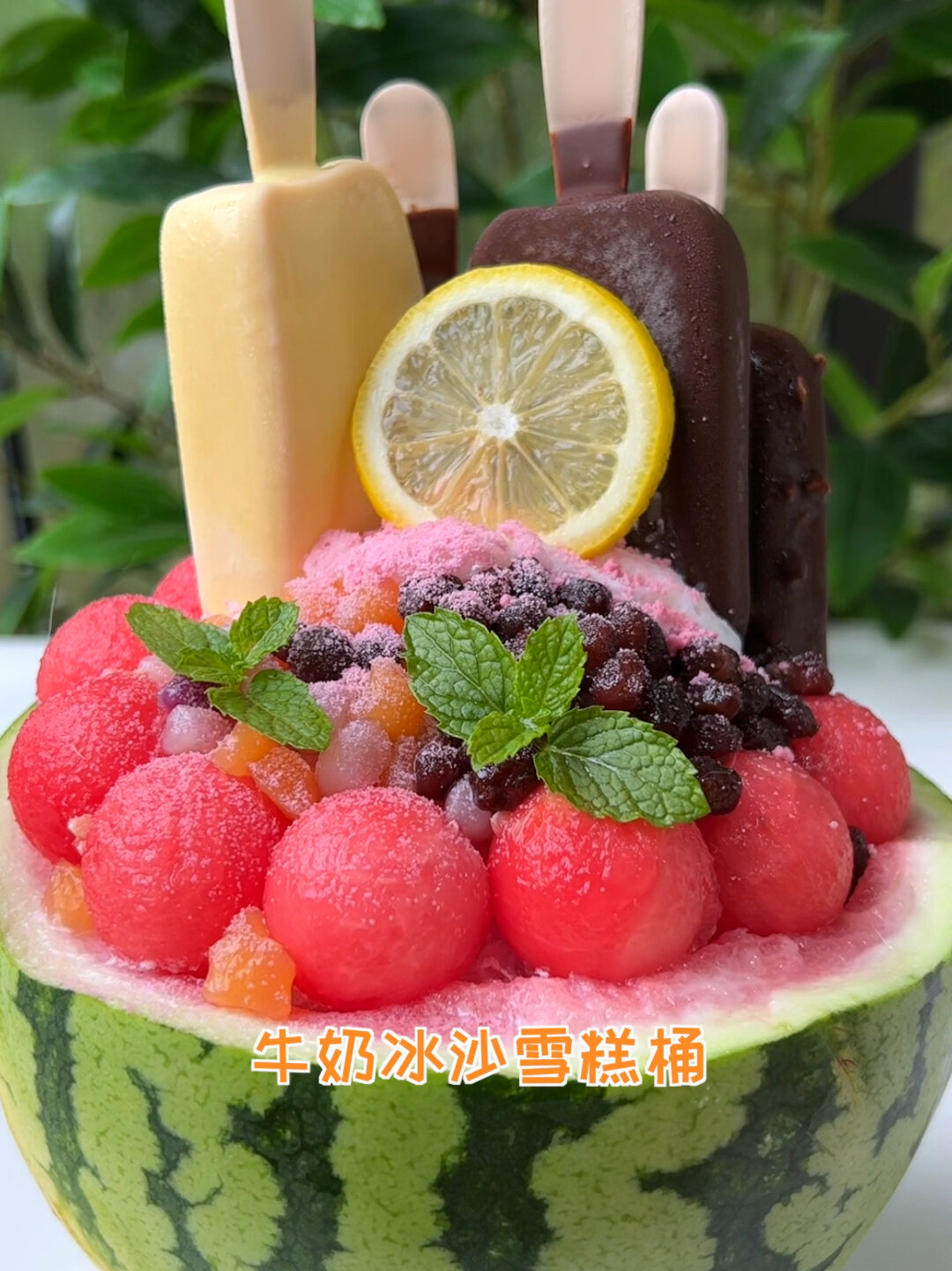 猫王:西瓜刨冰雪糕桶,抱着吃更快乐!