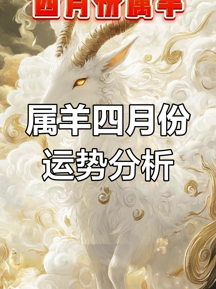 四月生生肖羊运势(4月份属羊的运势)