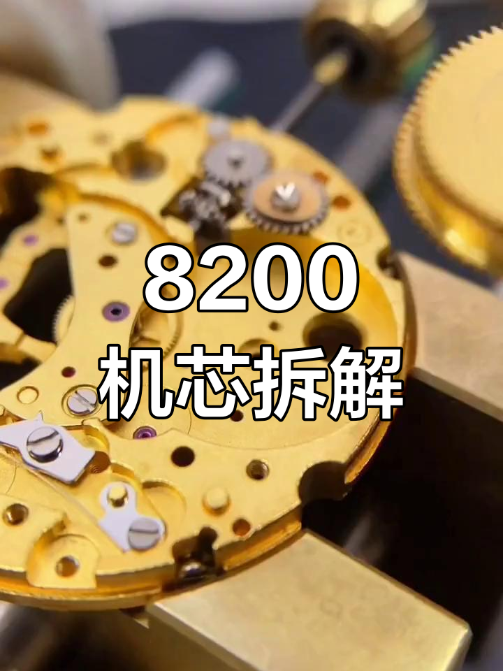 8200机芯拆解全过程,揭秘匠心工艺