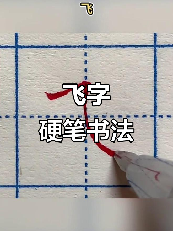 硬笔书法:飞字的书写技巧与魅力展示