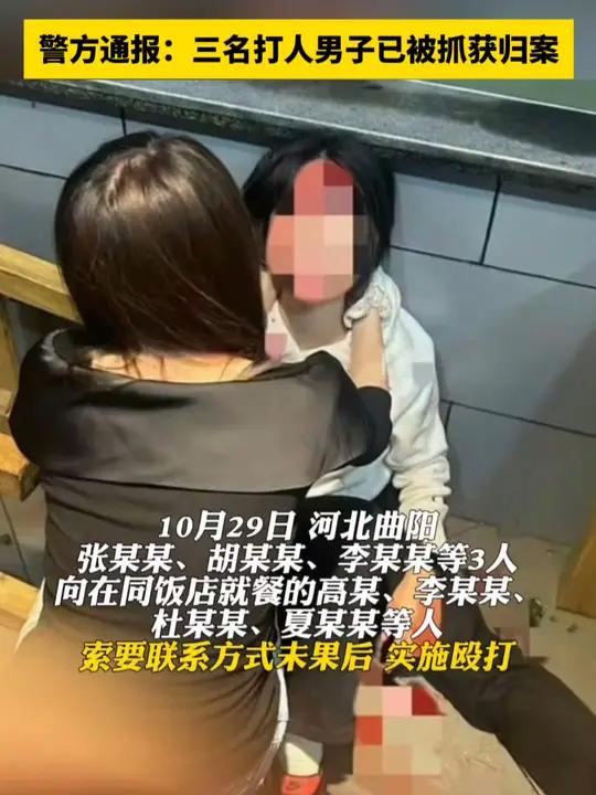 警方通报:三名打人男子已被抓获归案