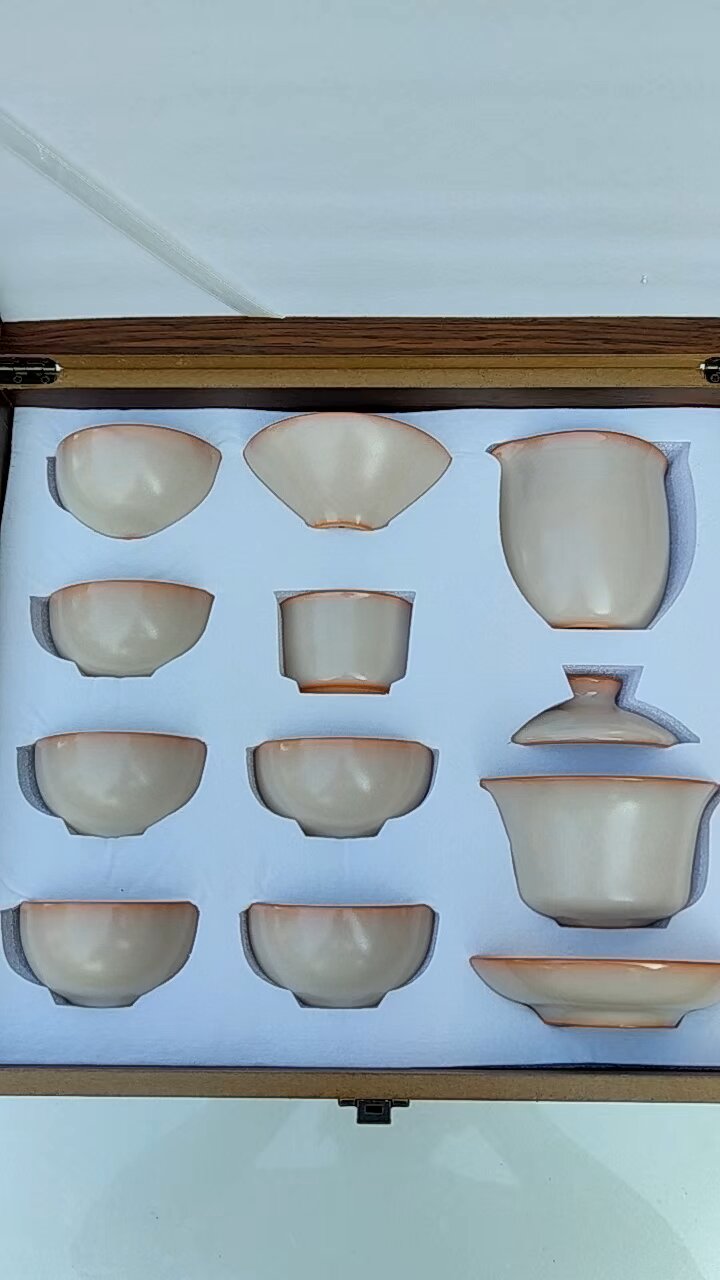 龙泉青瓷,猪油冻茶具