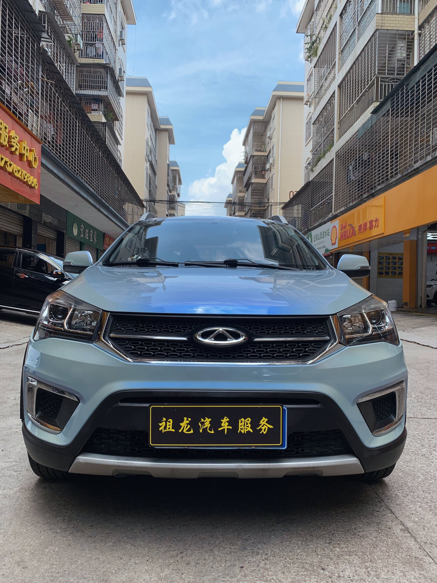 奇瑞瑞虎3改色梦幻闪亮灰