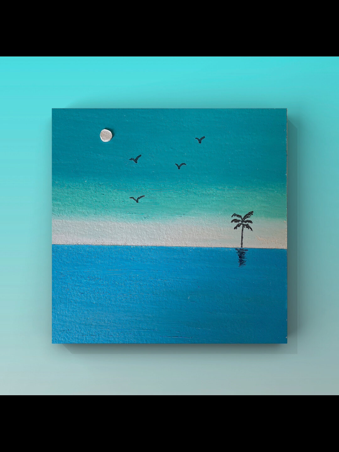 油画棒|初学者|海|附教程