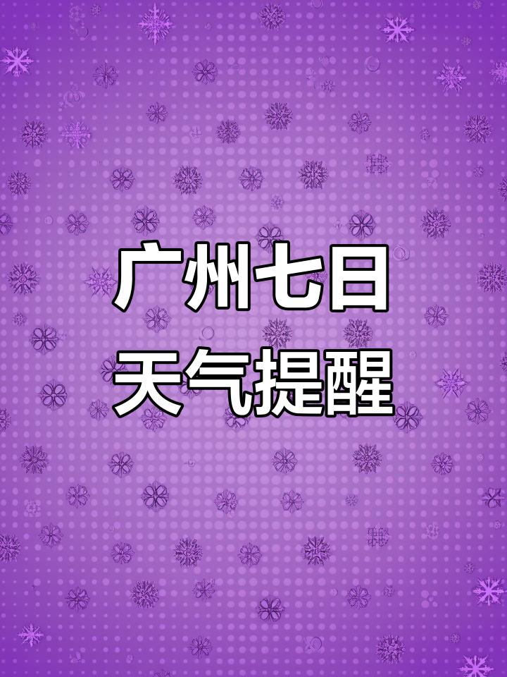 广州明天天气天气大全