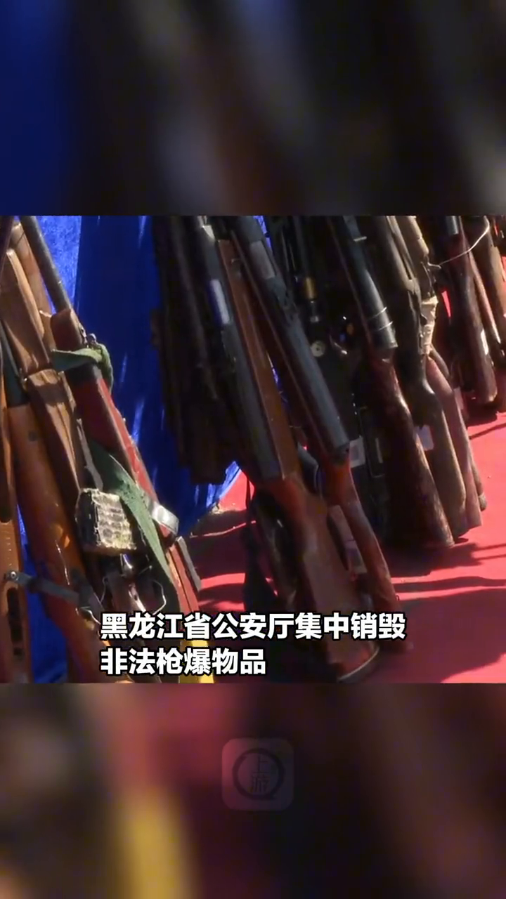 黑龙江警方集中销毁非法枪支5683支-度小视