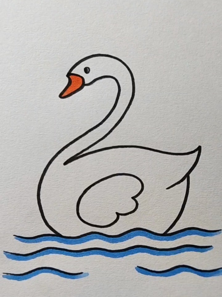 简笔画|鹅的简笔画来了