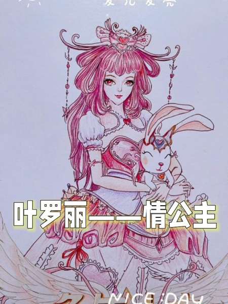 上色完成啦画叶罗丽之情公主