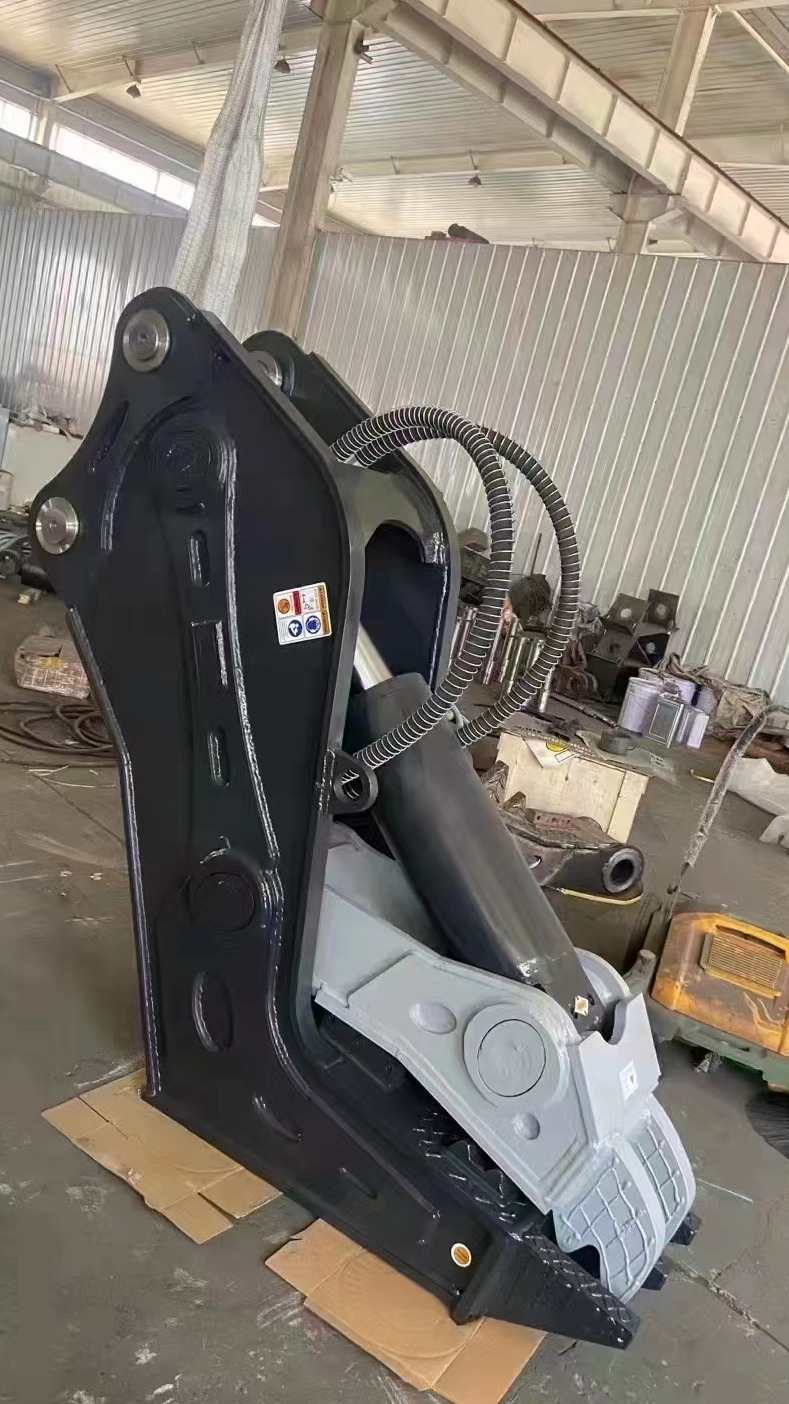 挖掘机拆迁混凝土液压钳 挖机鳄鱼夹子镊子液压剪鹰嘴粉碎破碎钳-度小