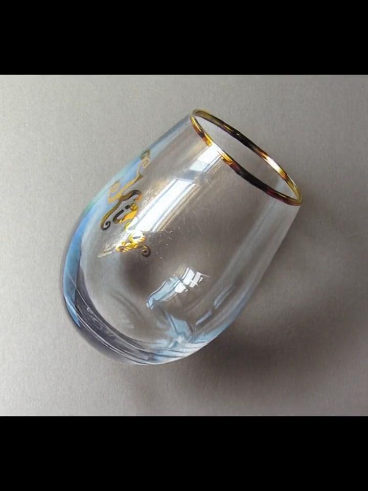 玻璃杯3d写实彩铅画 手绘 美术生