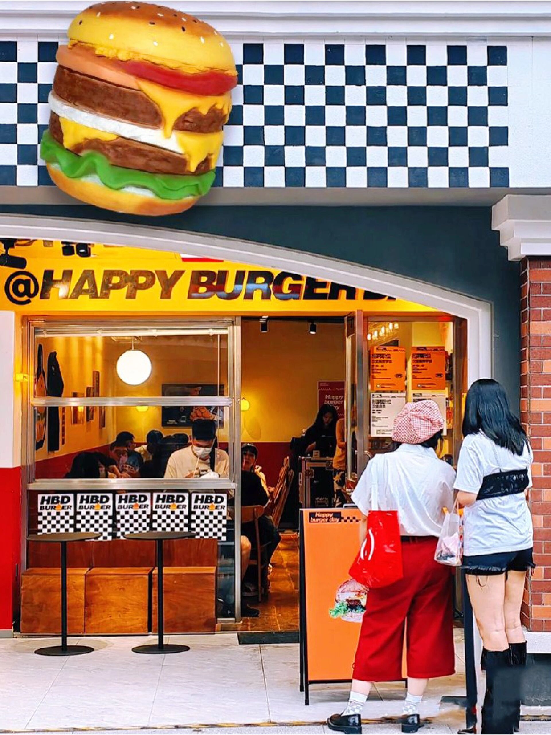 仿真大汉堡模型门头装饰
