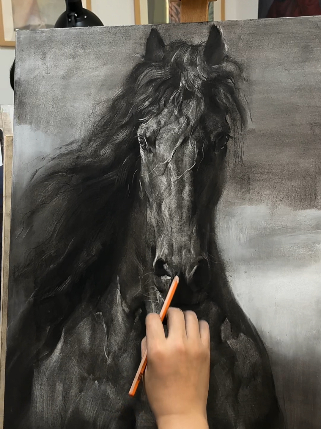 素描马要这样画才帅气十足!(sold)