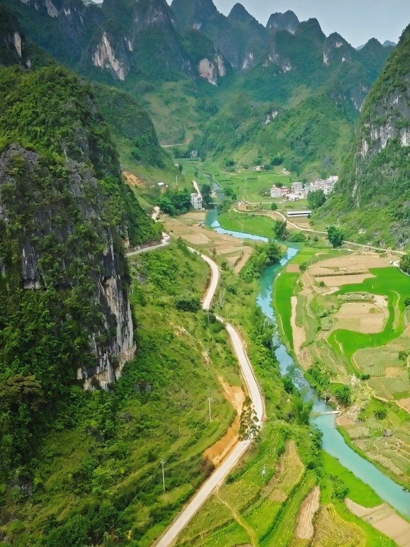 大山深处自然美 大山里的生活 航拍 风景都在路上 广西山水风景