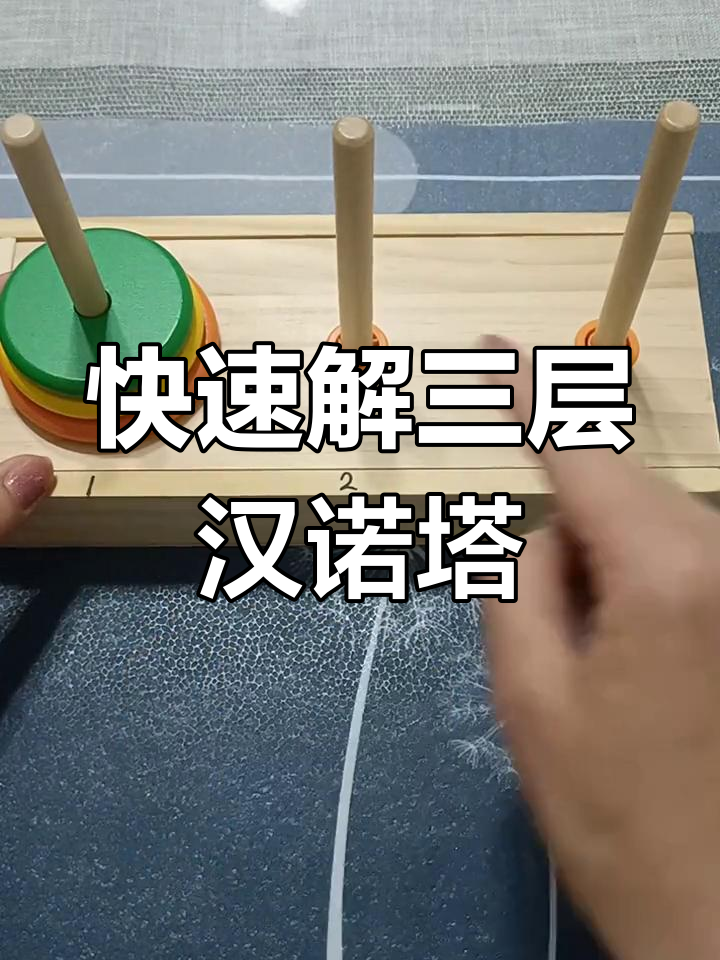 三层汉诺塔倒推法,轻松掌握最少步数