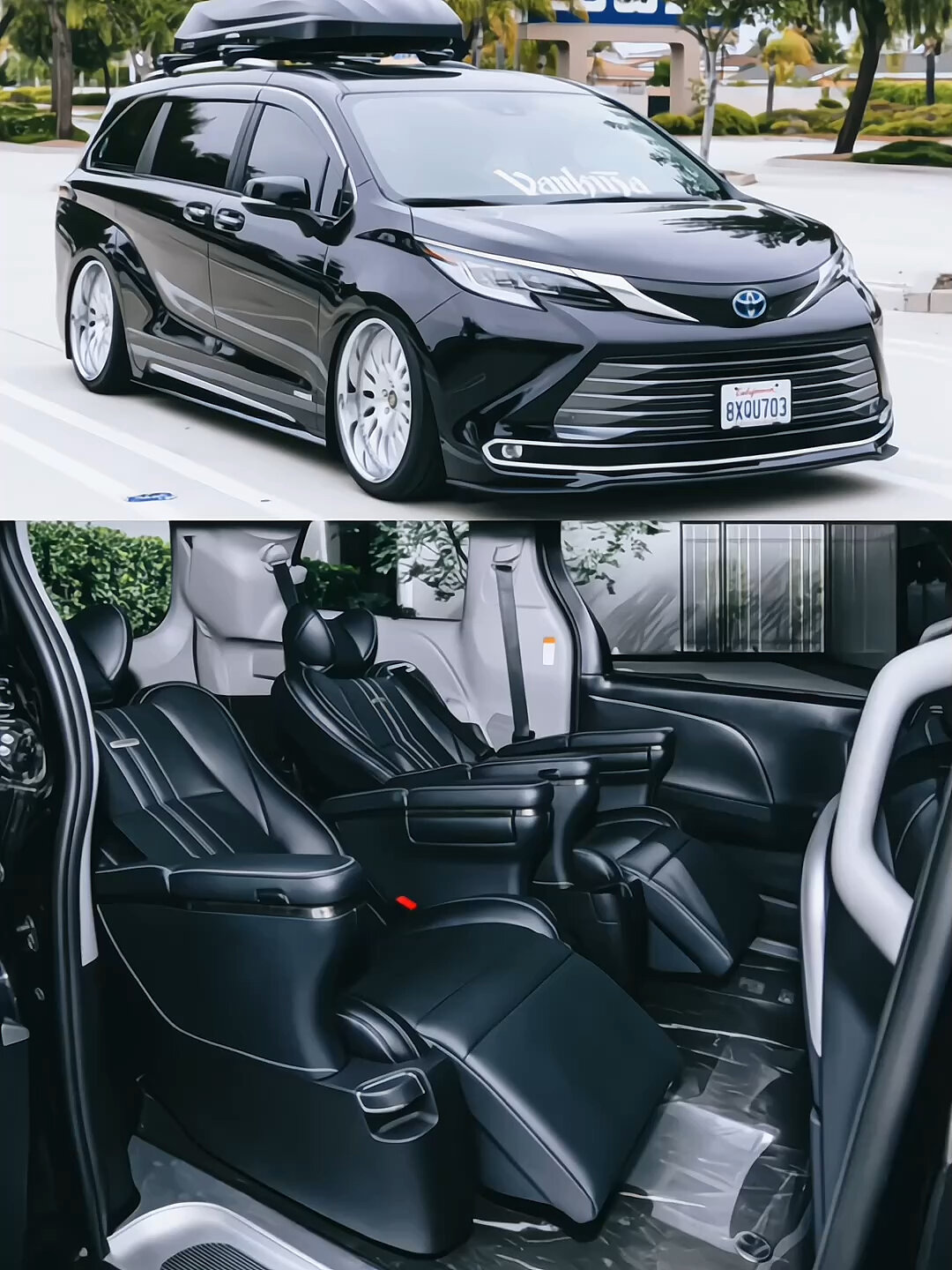 丰田塞纳赛那黑色系改装案例鉴赏