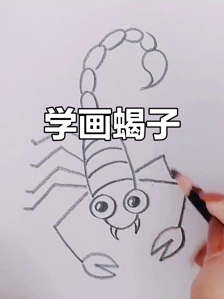 简笔画教程:绘制蝎子