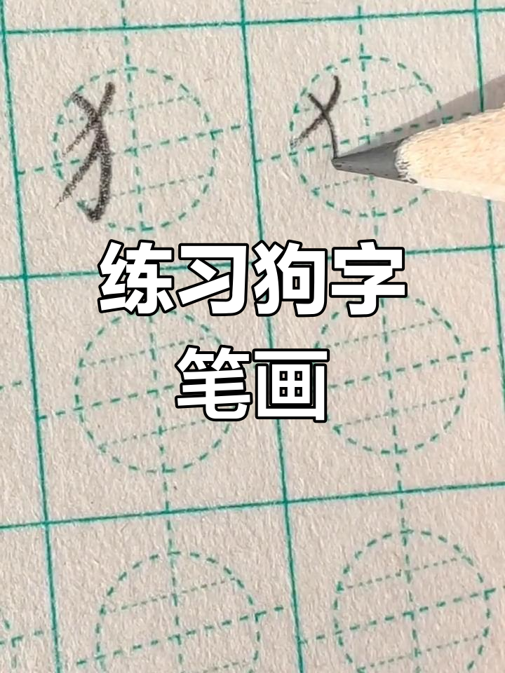 犬字旁笔画图片