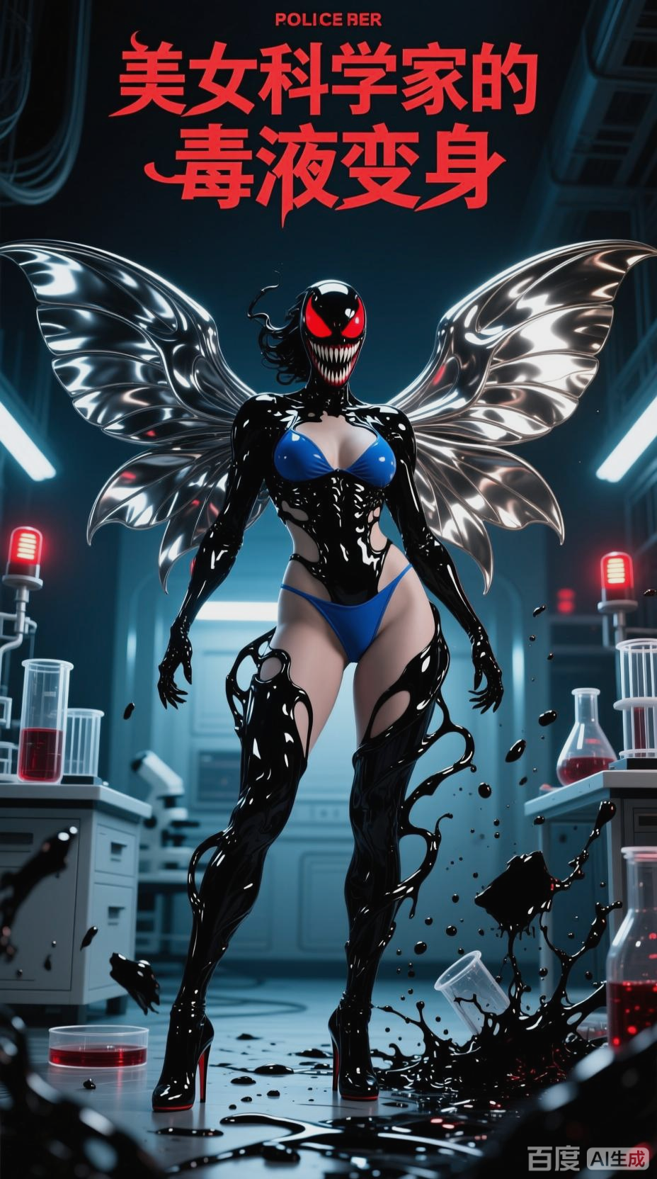 美女变身女毒液的奇幻之旅